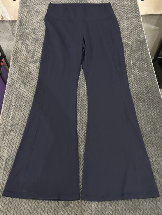 Fabletics Pants - Fabletics Kick Flare Pants Womens 2XL Navy Blue High Rise NWT